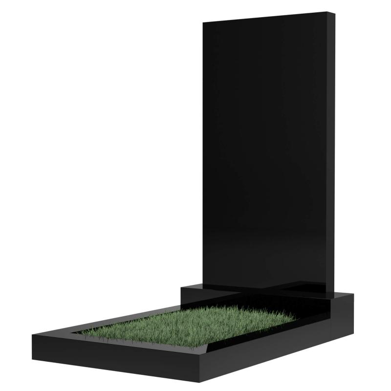 Памятник прямоугольный черный (К06), Китай