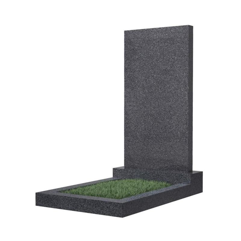 Памятник прямоугольный Темно-серый (К04), Китай