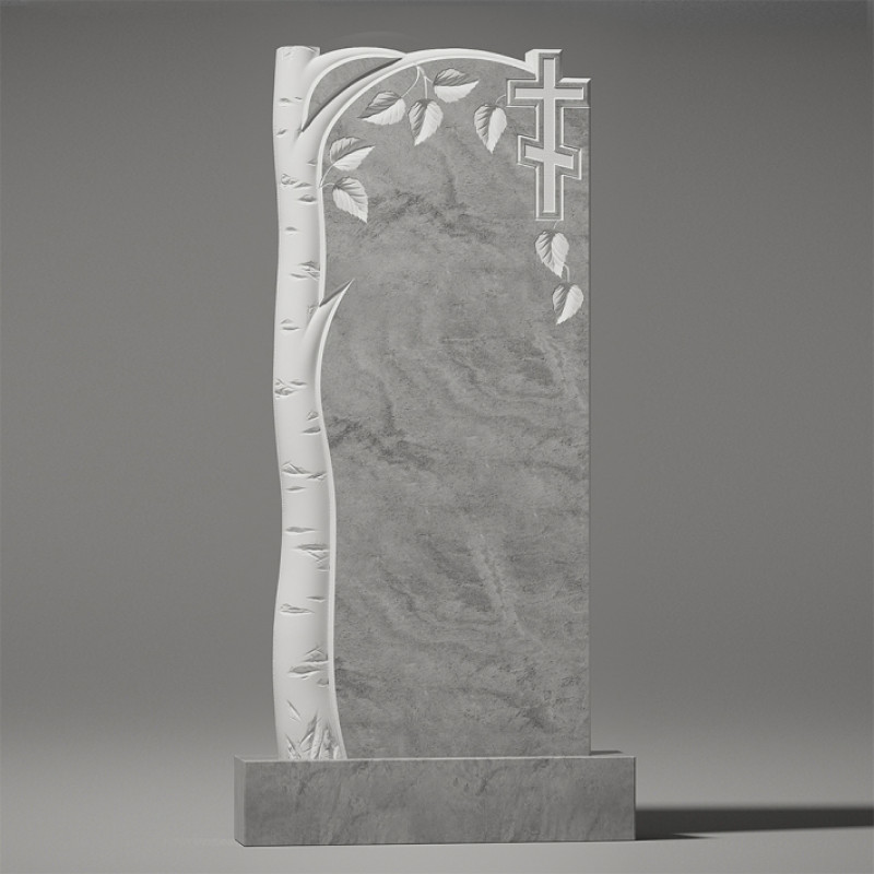 Памятники резные серый мрамор