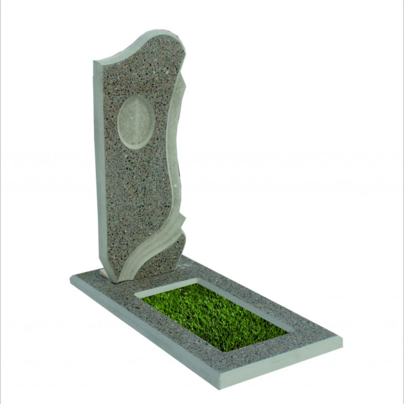 Заливной памятник из бетона №2