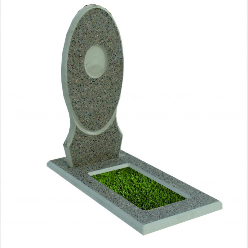 Заливной памятник из бетона №3