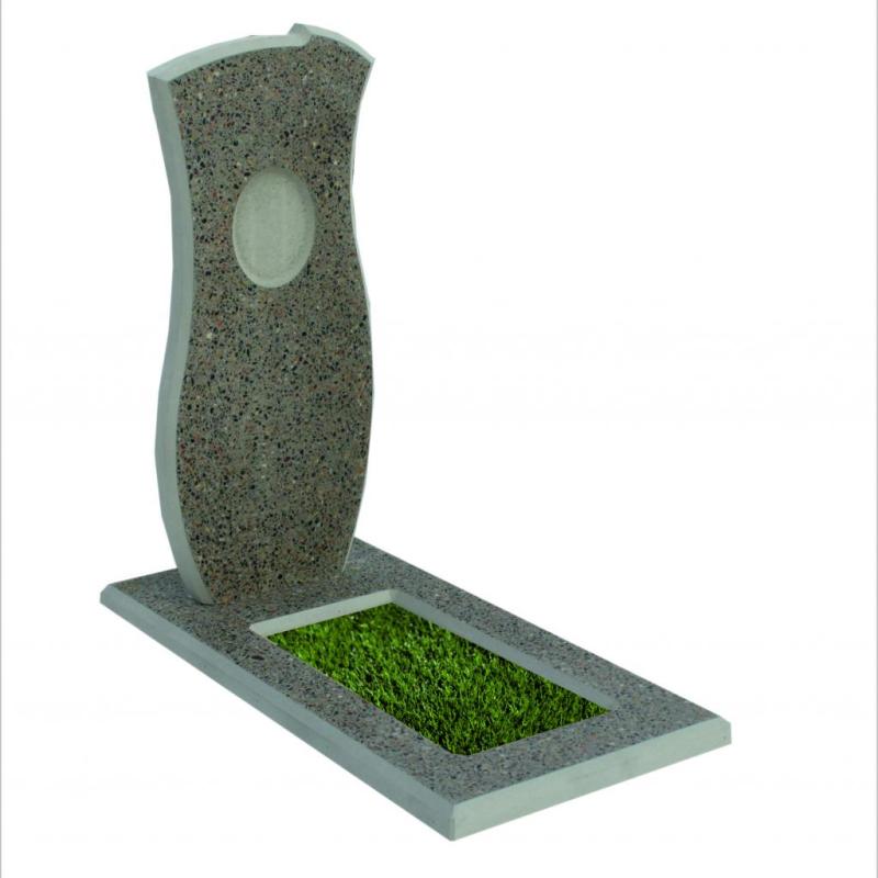 Заливной памятник из бетона №6