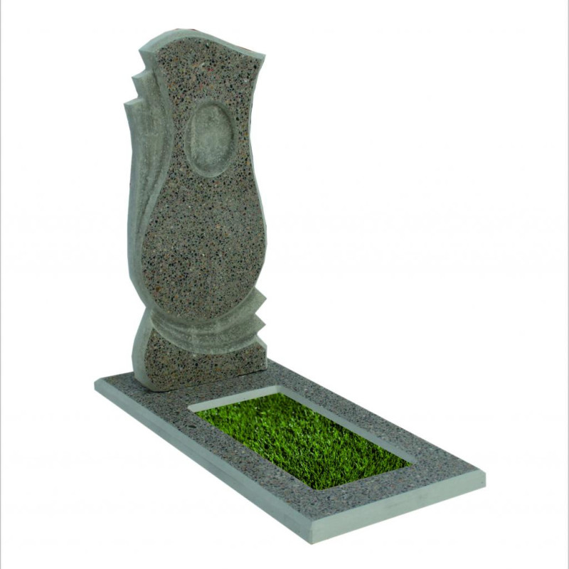 Заливной памятник из бетона №5