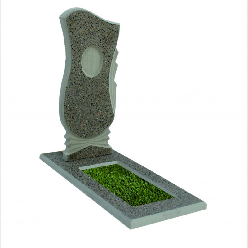 Заливной памятник из бетона №8