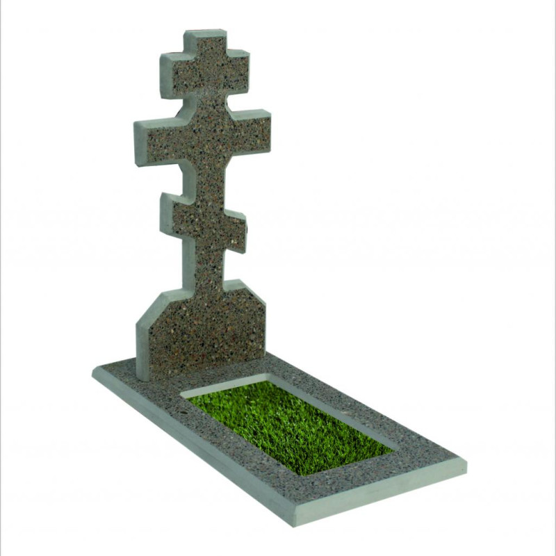 Заливной памятник из бетона №9