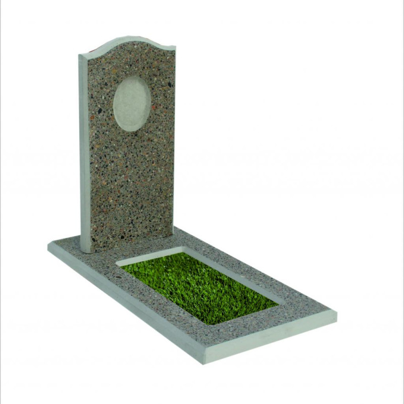 Заливной памятник из бетона №10