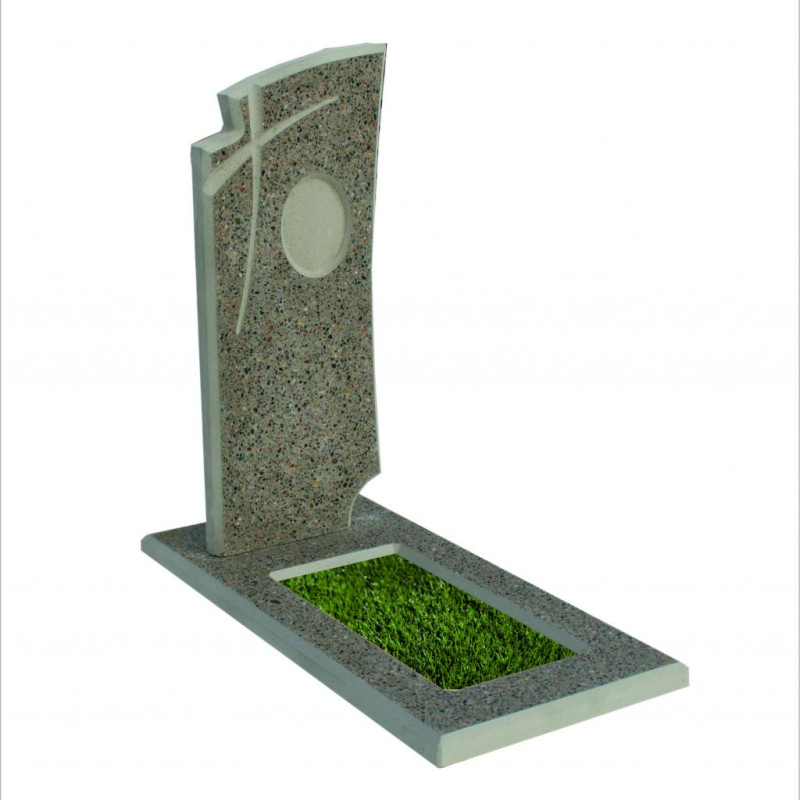 Заливной памятник из бетона №13