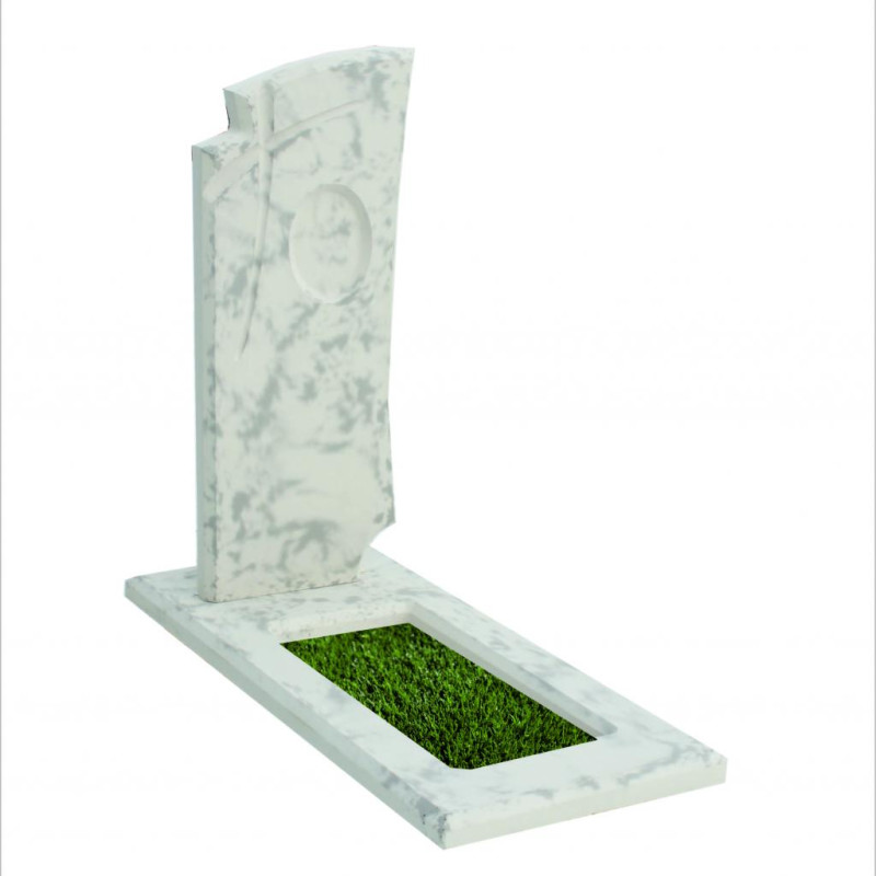 Заливной памятник из бетона №20