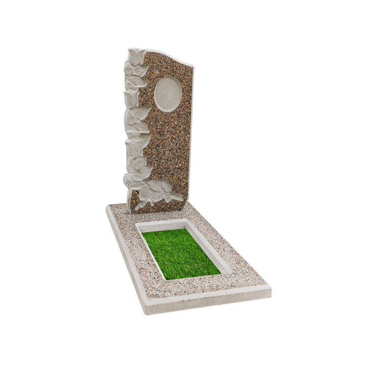 Заливной памятник из бетона №23