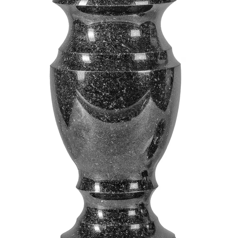 Ваза H300 черный гранит