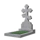 Памятник фигурный №114 светло-серый (К03)