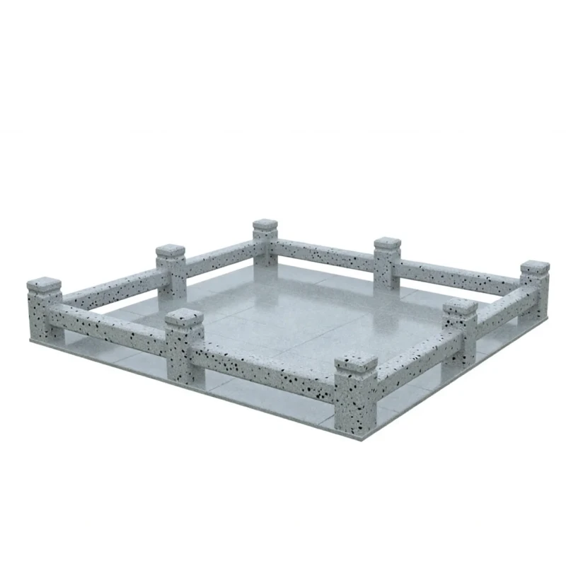 Гранитная ограда светло-серая К03