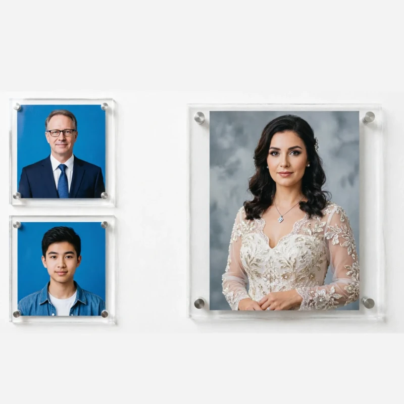 Фото на памятник в стекле прямоугольное