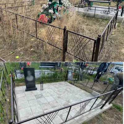 укладка брусчатки с обвязкой бетонной лентой