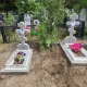 Обычная установка памятника с бетонированием